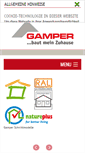 Mobile Screenshot of holzbau-gamper.de